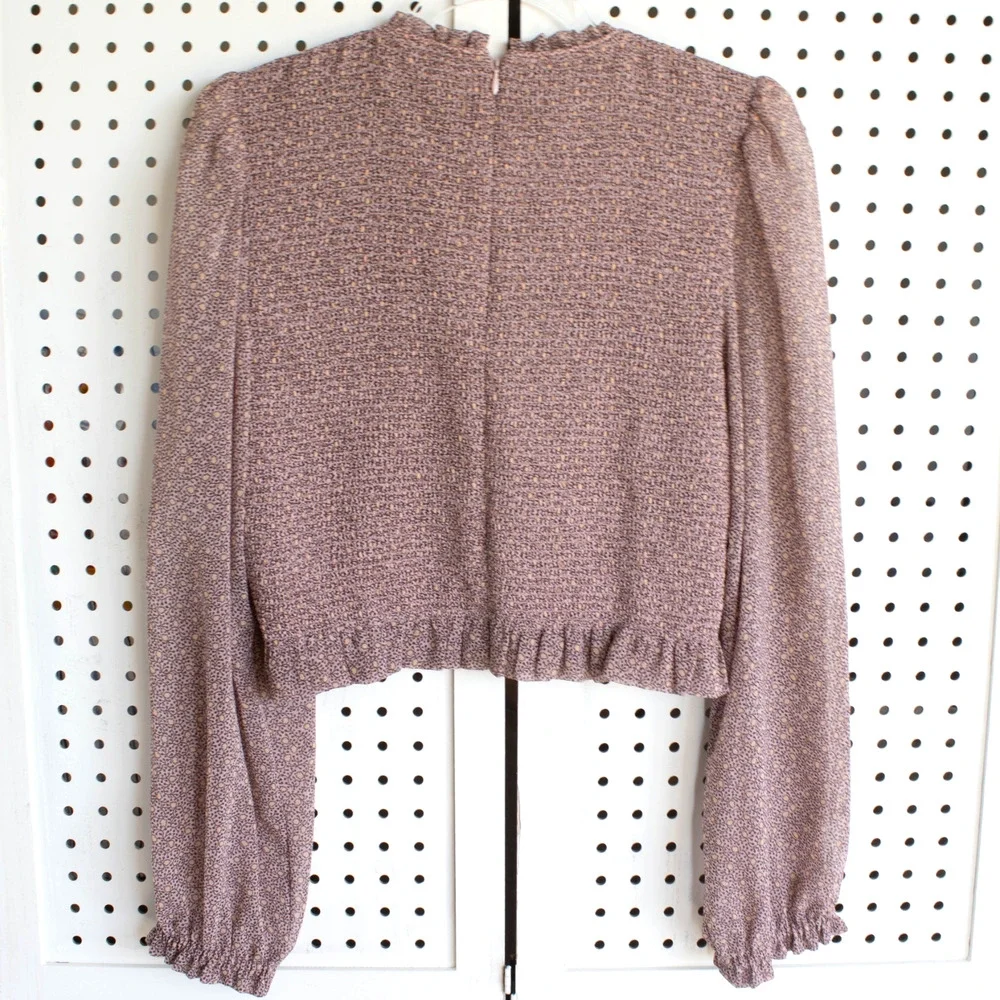 Wilfred Womens SIZE L Aritzia Tempest Long Sleeve Smocked Top